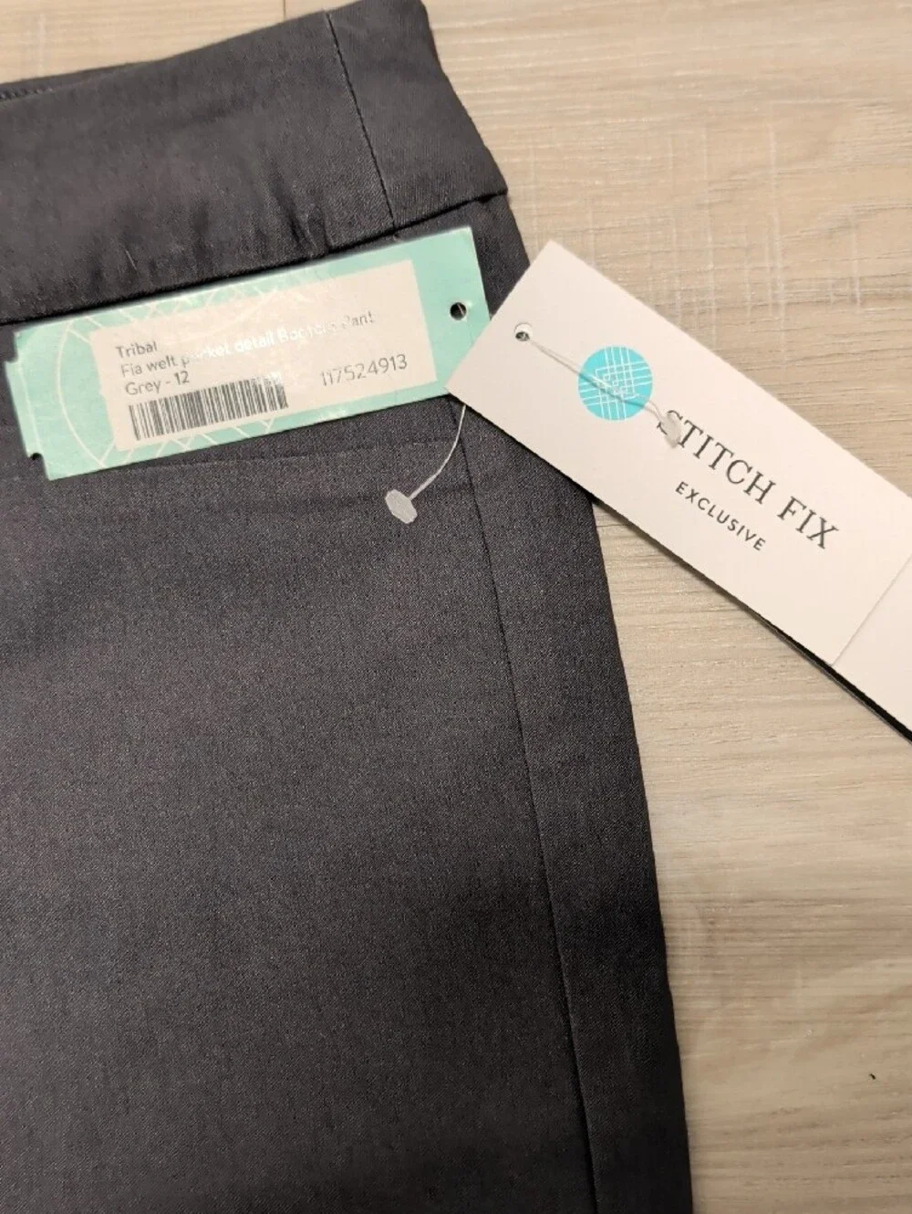 Tribal NWT Size 12 Muted Grey Pull on Tummy Control Work Trousers - Picture 2 of 7